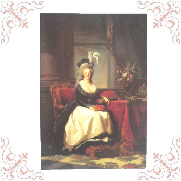 マリーアントワネットポストカード　　ベルサイユ宮殿ショップ販売