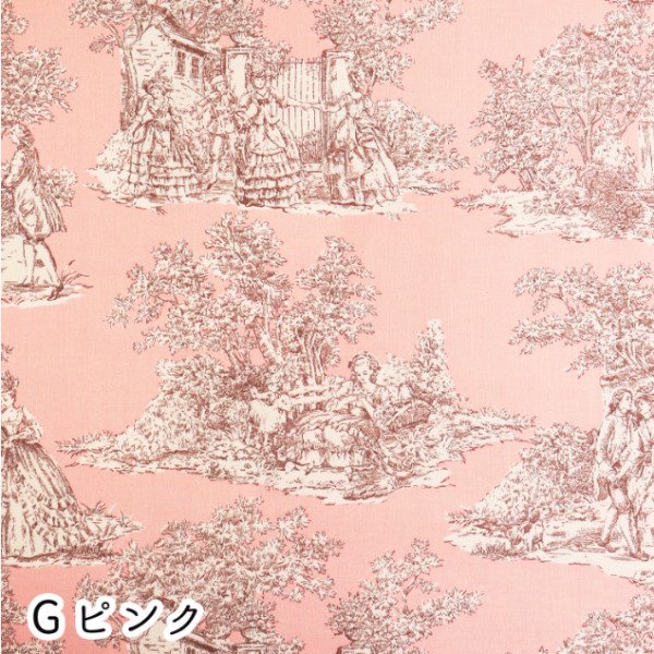 布 Toile de Jouy トワルドジュイ- ランドスケープ 50cm