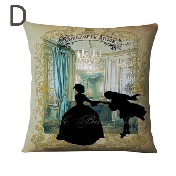 ロココ調 宮殿クッションカバー ピンク 緑 ☆【在庫限り】Porter