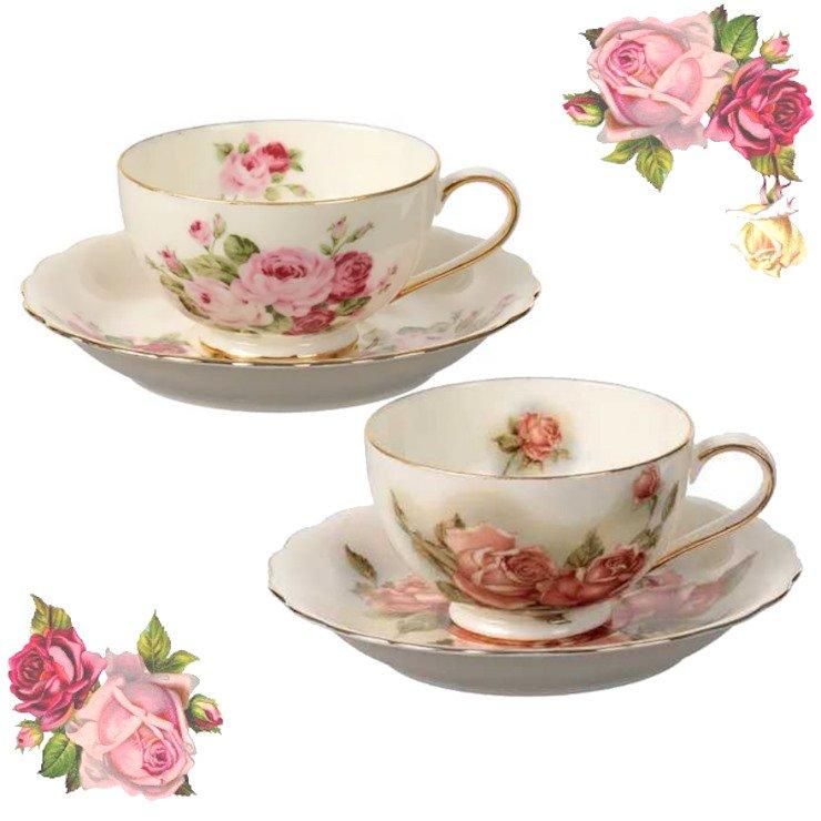 数量限定品】ニューボン 高台ティーC／S | ゴールドローズ