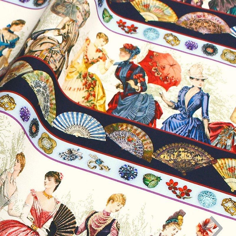 アンティーク貴婦人扇|布生地 - ◇Little Anne リトルアン◇薔薇