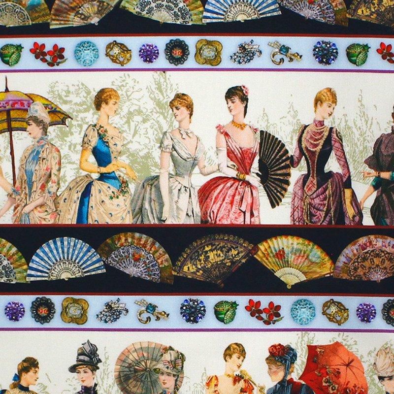 ♡ フランスアンティーク　火除け　扇子　フェザーファン　貴婦人　ヴィクトリアン フランス アンティーク 扇子 マザーオブパール シルク (1800年代
