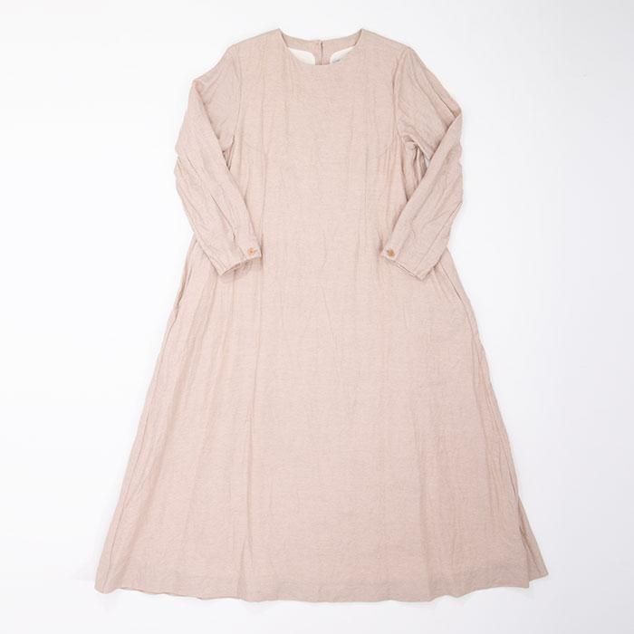ヤエカ　ワンピース　YAECA KHADI Dress YAECA（ヤエカ） コットンリネンAラインワンピース[91709