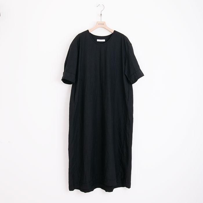 ホームスパン　homspun リネンバイオワンピース homspun ホームスパン リネンバイオ 半袖ワンピース