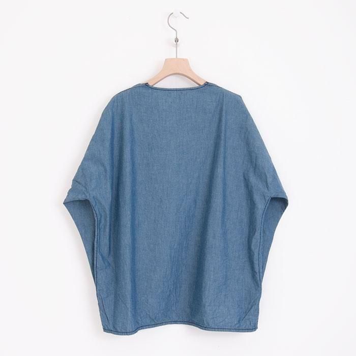 美品◆homspun ホームスパン　ノーカラー　シャツ　ブラウス　チュニック 楽天市場】homspun(ホームスパン)（シャツ・ブラウス｜トップス
