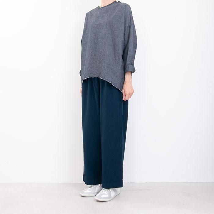 ゴーシュ　コットンオックスギャザーワイドパンツ　カーキ ゴーシュ◼︎コットンオックギャザーワイドパンツ - メルカリ