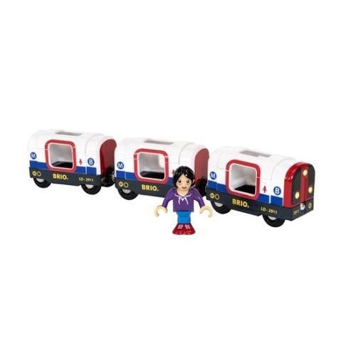 Amazon.co.jp: BRIO ライト＆サウンド付メトロ列車 33867 : おもちゃ