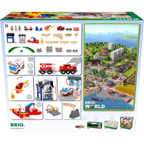 充実の品 BRIO 36025 36025 レスキューチームセット BRIO｜ブリオ 美術