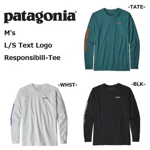 PATAGONIA,M's,L/S Text Logo Responsibill-Tee,パタゴニア,メンズ 