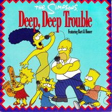 7インチレコード the simpsons deep deep trouble