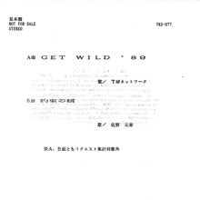 TM NETWORK / 佐野元春 / GET WILD '89 / 約束の橋(7インチ) - SLAP