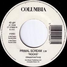 【7インチ】Primal Scream / Rocks Primal Scream – Rocks – CD (Single), 1994 [r587074] | Discogs