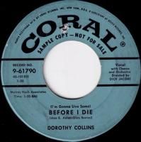 DOROTHY COLLINS / (I'M GONNA LIVE SOME) BEFORE I DIE(7インチ)