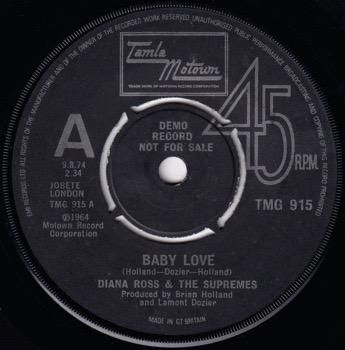 レジーナ　Baby Love　限定 UK盤 変形 ピクチャ盤 7”レコード レジーナ Baby Love 限定 UK盤 変形 ピクチャ盤 7”レコード