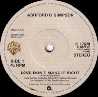 ASHFORD & SIMPSON / LOVE DON'T MAKE IT RIGHT / BOURGIE BOURGIE(7)