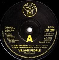 VILLAGE PEOPLE / JUST A GIGOLO / I AIN'T GOT NOBODY(7)