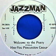 HAR-YOU PERCUSSION GROUP / WELCOME TO THE PARTY(7インチ) - SLAP