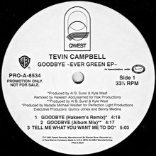 TEVIN CAMPBELL / GOODBYE~EVER GREEN EP~(12インチ) - SLAP LOVER