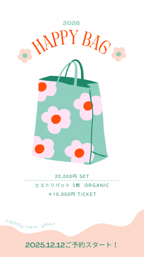 [12/22�ޤǤ�ͽ��] HAPPY BAG 20,000�ߥ����ݥ��ԲĤǤ���