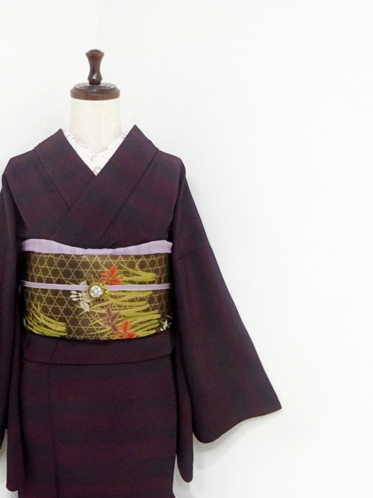 【最終値下げ】405mk47●小紋 単衣 小花にダイヤ 菱つなぎ 金彩●しつけ付 最終値下げ】405mk47○小紋 単衣 小花にダイヤ 菱つなぎ 金彩