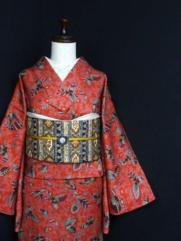 綺麗なお色目♪ 正絹　小紋 商品検索 - 雅星本店 －アンティーク着物リサイクル着物の通販ショップ