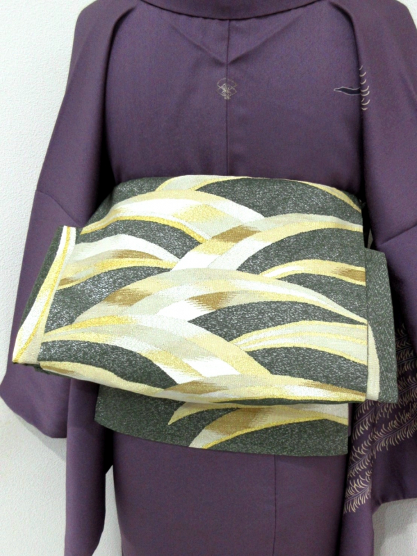 グラデーション バタフライ　小紋 正絹袷 裄65丈161 グラデーション バタフライ小紋 正絹袷 裄65丈161