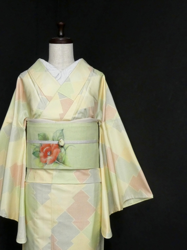 単衣　躾糸付未使用　正絹紬　　カジュアル　155cm　l709 楽天市場】【新古品】 長羽織 単衣 紋紗 正絹 NUNOZA RABO OSAMU