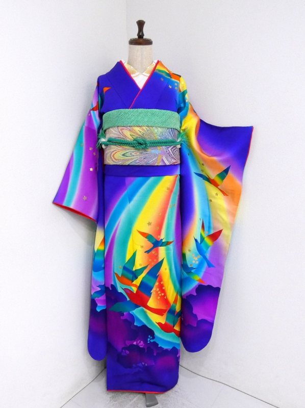 k-単衣＊正絹　寄せ柄　色無地　落ち着いた色味　薄紫　美品！　裄長！ 楽天市場】色無地 着物 正絹の通販