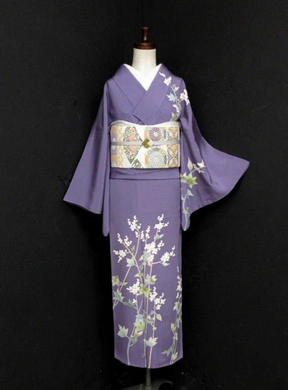 ⭐︎pk455 正絹訪問着 源氏絵巻 総刺繍 作家物 身丈約148cm裄約63cm 正絹で人気の訪問着 通販｜格安の着物販売・購入サイト【きもの