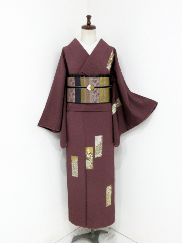 正絹訪問着セット 身丈156cm 裄丈63cm 未使用品 レンガ色 正絹訪問着 身丈156cm 裄丈63cm 未使用品 レンガ色 ポイント10倍