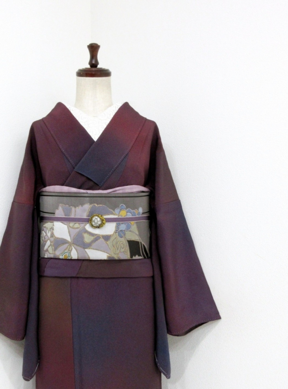 未使用近い　美品　袷　正絹　総絞り　振袖　フルセット　７点　身丈156 裄丈67 訪問着 身丈165cm 裄丈66cm M 袷 落款あり 雲文 疋田 銀糸 灰