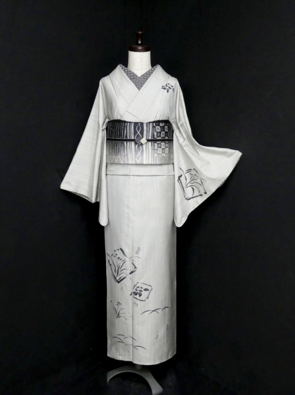 美品 正絹 単衣 兎 ゆったりサイズ 訪問着 着物 A3443 正絹単衣訪問着「手描友禅 百合」 | 種類から探す,訪問着