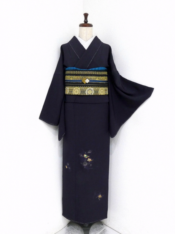 未着用に近い！アンティークの仕立て直し＊エキゾチック＊訪問着＊１５４ｃｍ＊裄６６ 未着用に近い！アンティークの仕立て直し＊エキゾチック＊訪問着