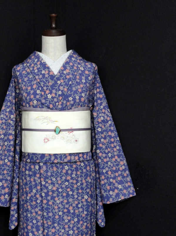 ☺*︎様 未使用近い　美品　単衣　紬　小紋　フルセット　身丈153 裄丈64 ☺*︎様 未使用近い 美品 単衣 紬 小紋 フルセット 身丈