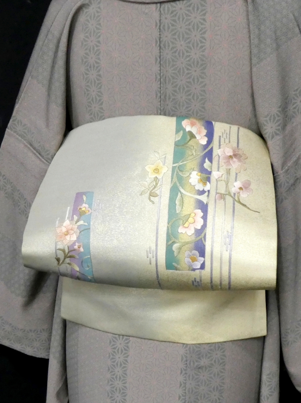 【最終価格】雅星本店◆半幅帯　クロコドット　ブロンズ◆未使用 最終価格】雅星本店◇半幅帯 クロコドット ブロンズ◇未使用