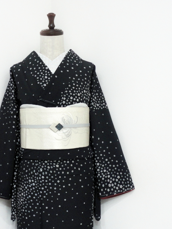 別誂二尺袖小紋正絹袷作家謹製未使用しつけ付創作品 別誂二尺袖小紋正絹袷作家謹製しつけ付創作品