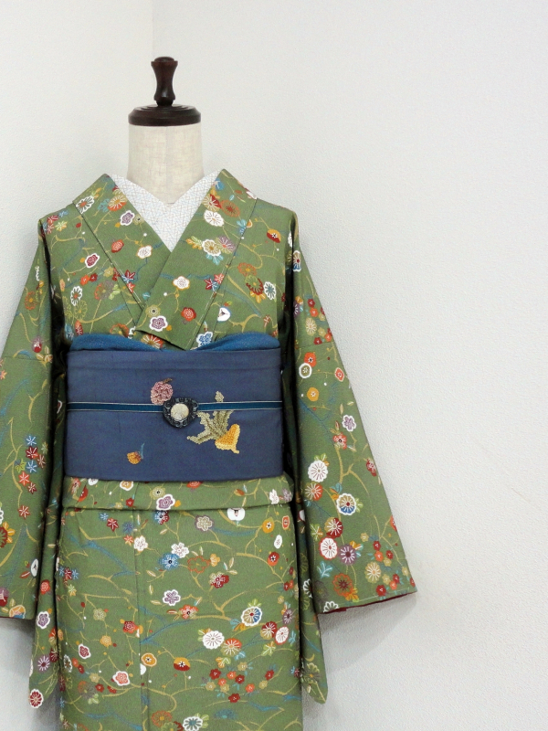 ☺*︎様 未使用近い　美品　単衣　紬　小紋　フルセット　身丈153 裄丈64 ☺*︎様 未使用近い 美品 単衣 紬 小紋 フルセット 身丈