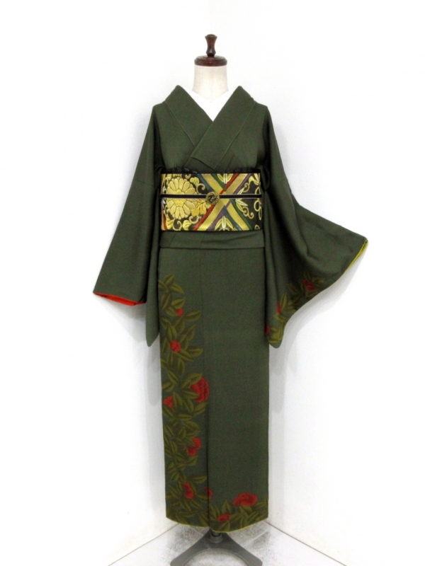 着物リメイク　正絹訪問着よりライトなオープンジャケット（アイボリー） 着物リメイク 正絹訪問着よりライトなオープンジャケット