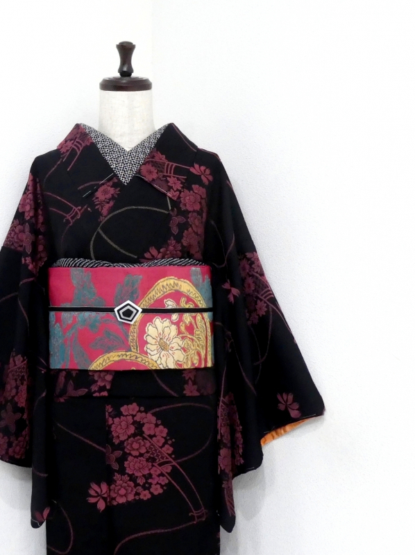 お召し・銘仙 - 雅星本店 －アンティーク着物リサイクル着物の通販ショップ