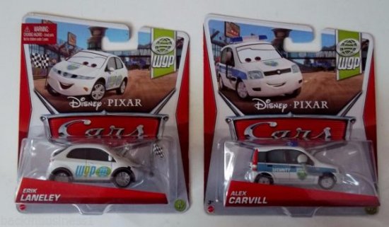 DISNEY-PIXAR-CARS 2-LOT OF 2-ALEX CARVILL