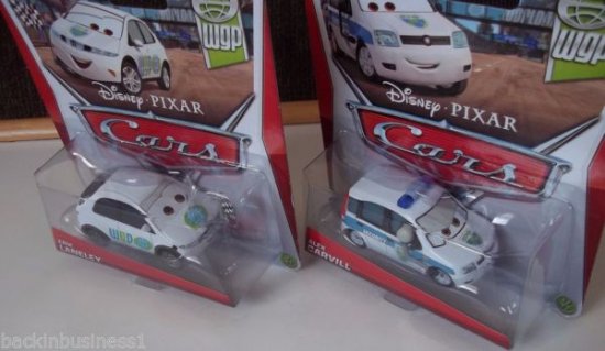 DISNEY-PIXAR-CARS 2-LOT OF 2-ALEX CARVILL