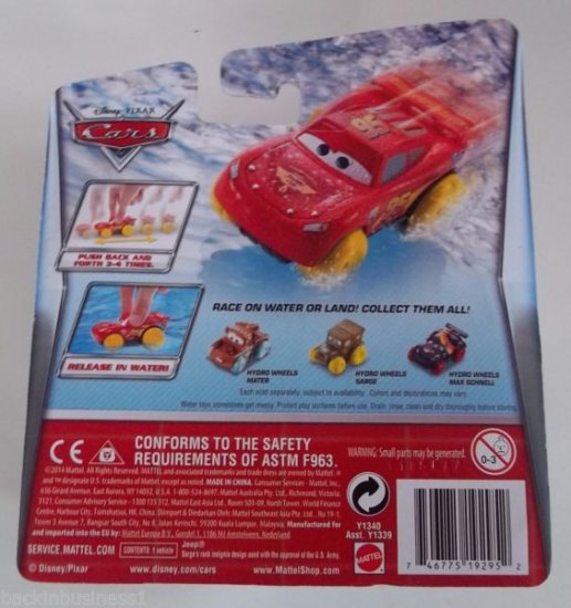 DISNEY PIXAR CARS 2-HYDRO WHEELS PISTON CUP LIGHTNING MCQUEEN-RACE ON  WATER-BNIP - ディズニーフィギュア・グッズ通販店舗 ディズニーコレクション