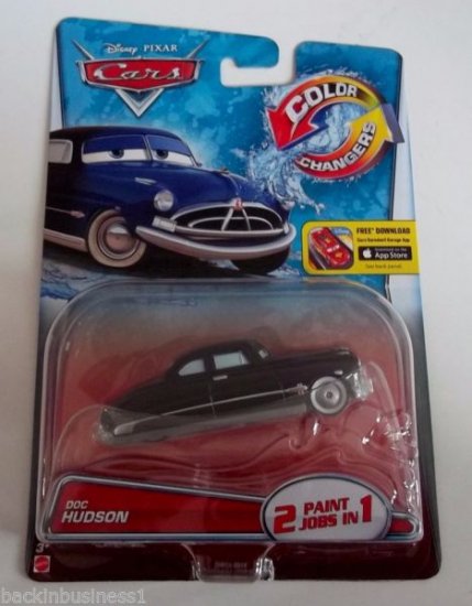 DISNEY - PIXAR - CARS - COLOR CHANGERS - DOC HUDSON - 2 PAINT JOBS