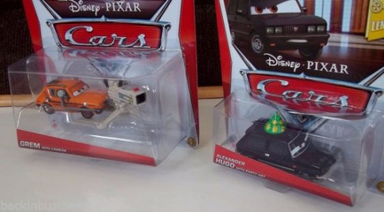 DISNEY-PIXAR-CARS 2-LOT OF 2-ALEXANDER HUGO w/ PARTY HAT