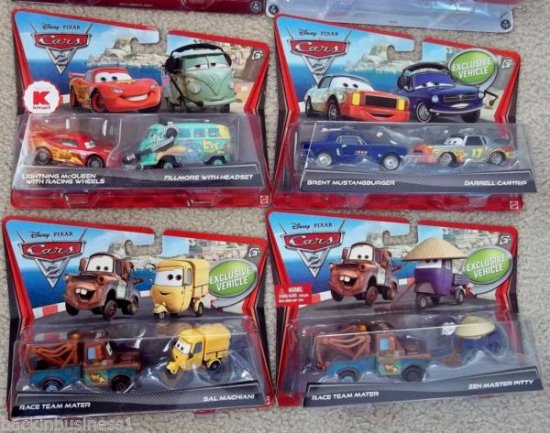 DISNEY-PIXAR-CARS 2-LOT OF 8 PACKS-MATER