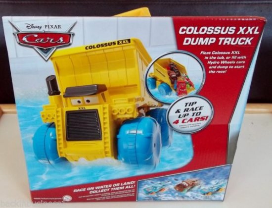 DISNEY PIXAR CARS-HYDRO WHEELS-COLOSSUS XXL DUMP  TRUCK-FLOATS-BNIP,VHTF,MINT!!!! - ディズニーフィギュア・グッズ通販店舗 ディズニーコレクション