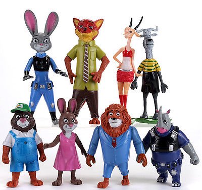 ズートピア ZOOTOPIA 【フィギュアセット 8ps】 - ディズニー