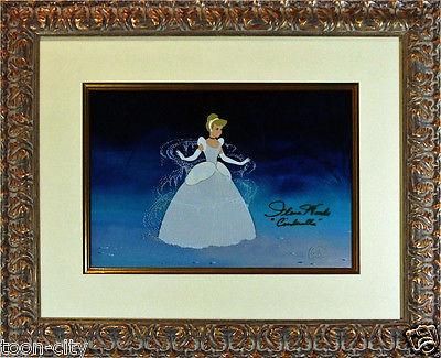 ディズニー　シンデレラ　セル画 ディズニー セル画「シンデレラ」額縁2種選択可 展示用フック付