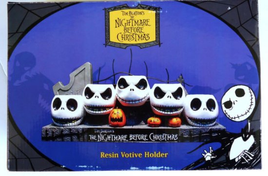 TIM BURTON THE NIGHTMARE BEFORE CHRISTMAS RESIN VOTIVE HOLDER NEW DISNEY -  ディズニーフィギュア・グッズ通販店舗 ディズニーコレクション