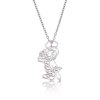 Disney Couture White Gold-Plated Jiminy Cricket Outline Character Necklace